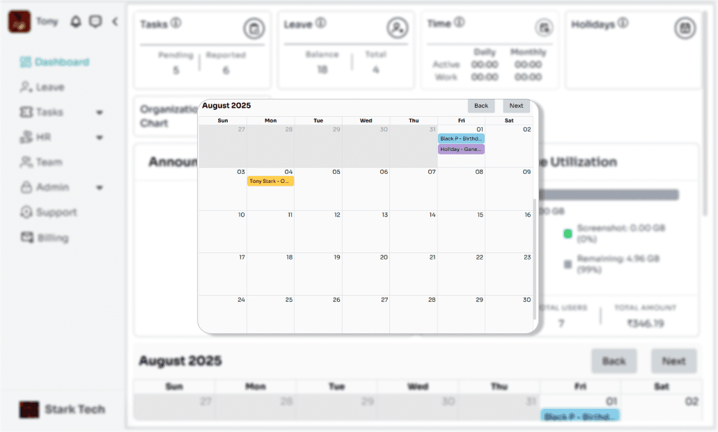 All-in-One Dashboard