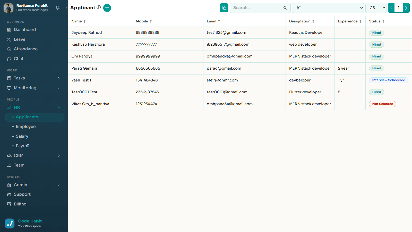 Candidate Recruitment Tracker